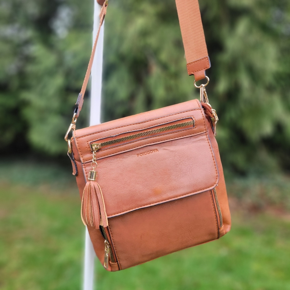 Pouigoya Tan Crossbody Bag